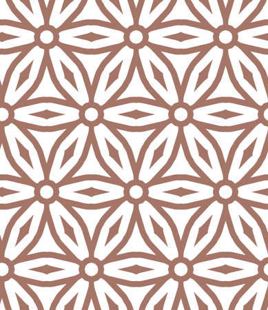 Geometric ornamental vector pattern. Seamless design texture.のイラスト素材