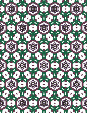 Seamless vector pattern in geometric ornamental styleのイラスト素材