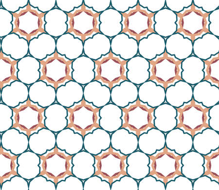 Seamless geometric ornamental vector pattern. Abstract backgroundのイラスト素材
