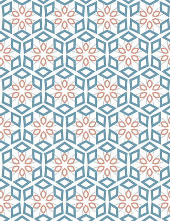 Geometric ornamental vector pattern. Seamless design texture.のイラスト素材