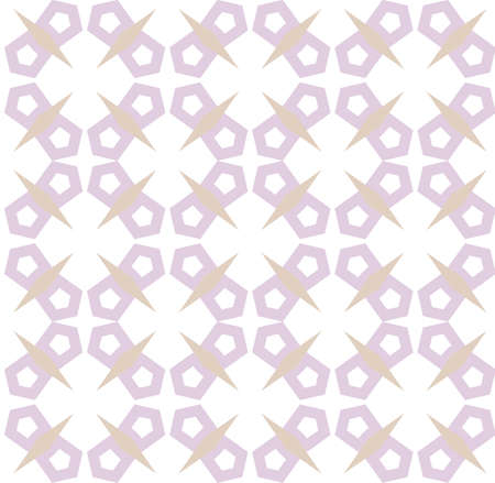 Seamless vector pattern in geometric ornamental styleのイラスト素材