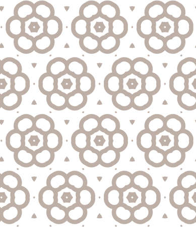 Geometric ornamental vector pattern. Seamless design texture.のイラスト素材