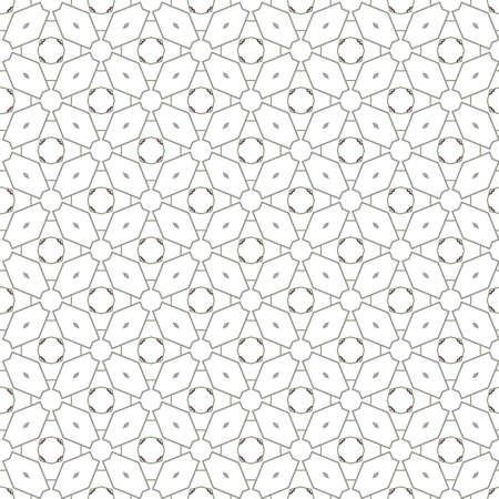 Seamless vector pattern in geometric ornamental styleのイラスト素材