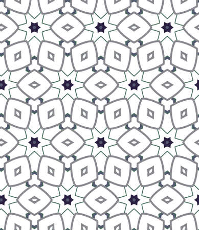 Geometric ornamental vector pattern. Seamless design texture.のイラスト素材