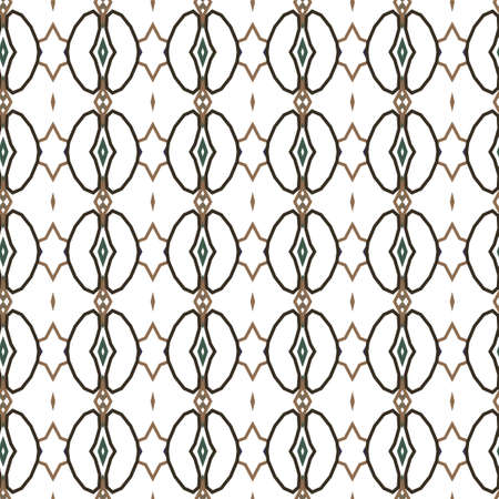 Seamless vector pattern in geometric ornamental styleのイラスト素材