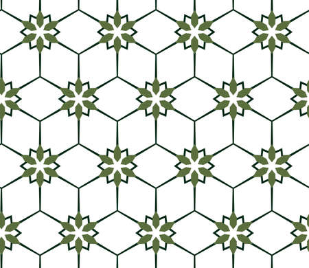 Seamless geometric ornamental vector pattern. Abstract backgroundのイラスト素材