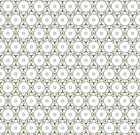 Geometric ornamental vector pattern. Seamless design texture.のイラスト素材