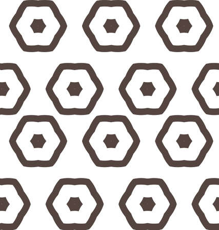 Seamless vector pattern in geometric ornamental styleのイラスト素材
