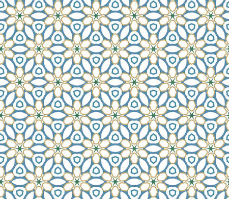Seamless geometric ornamental vector pattern. Abstract backgroundのイラスト素材
