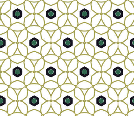 Geometric ornamental vector pattern. Seamless design texture.のイラスト素材