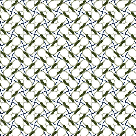 Seamless vector pattern in geometric ornamental style