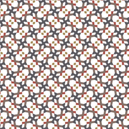 Seamless vector pattern in geometric ornamental style