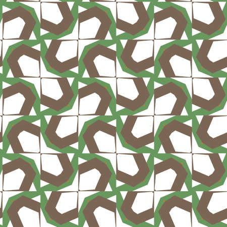 Seamless vector pattern in geometric ornamental styleのイラスト素材