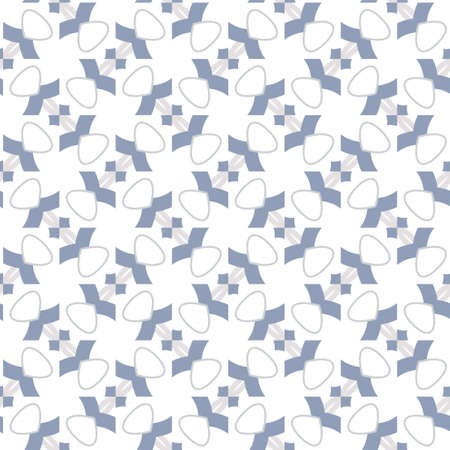 Seamless vector pattern in geometric ornamental style
