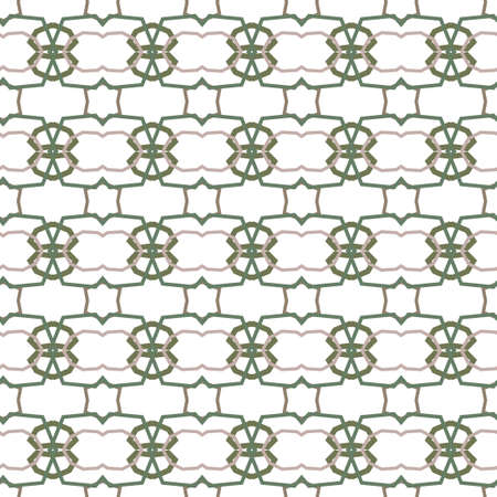 Seamless vector pattern in geometric ornamental style