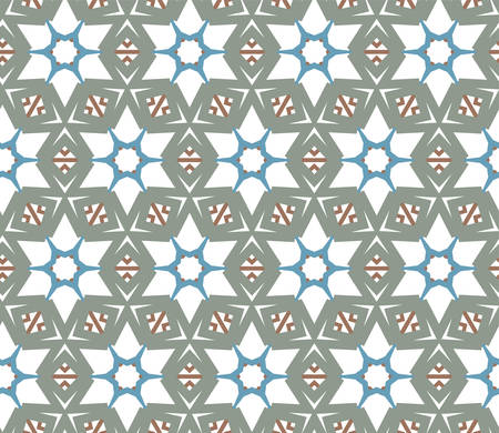 Seamless geometric ornamental vector pattern. Abstract backgroundのイラスト素材