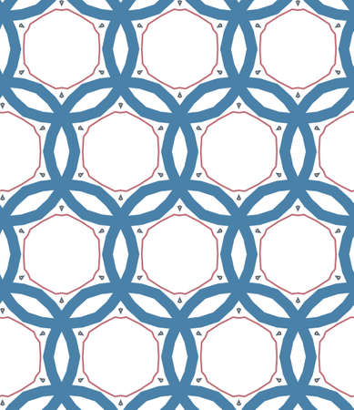Seamless vector pattern in geometric ornamental styleのイラスト素材
