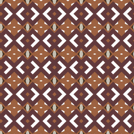 Seamless vector pattern in geometric ornamental styleのイラスト素材