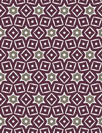Seamless vector pattern in geometric ornamental styleのイラスト素材