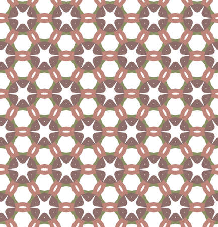Seamless geometric ornamental vector pattern. Abstract backgroundのイラスト素材