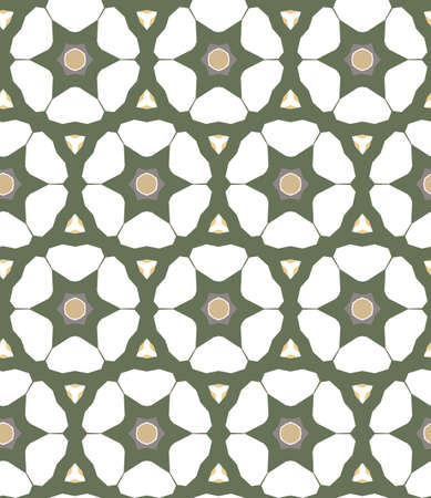 Geometric ornamental vector pattern. Seamless design texture.のイラスト素材