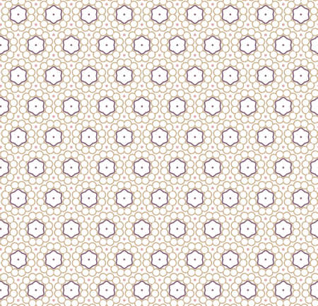 Seamless vector pattern in geometric ornamental styleのイラスト素材