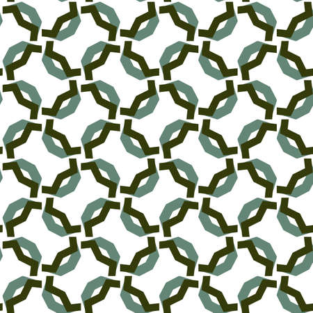 Seamless vector pattern in geometric ornamental style