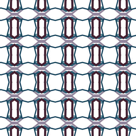 Seamless vector pattern in geometric ornamental style