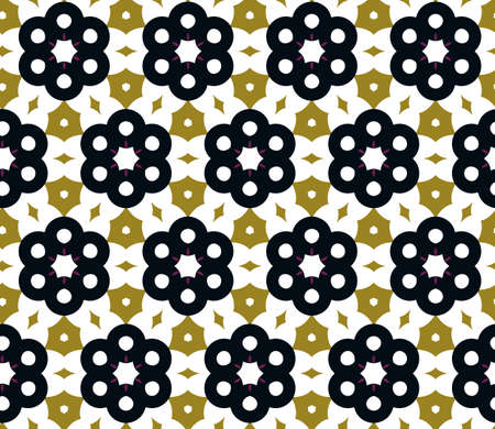 Abstract background texture in geometric ornamental style. Seamless design.のイラスト素材