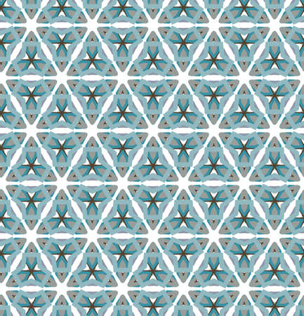 Seamless vector pattern in geometric ornamental style