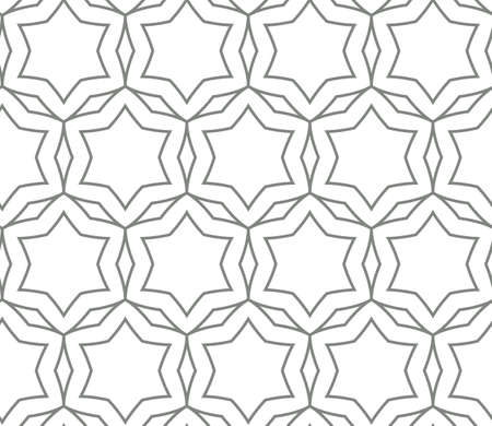 Seamless vector pattern in geometric ornamental styleのイラスト素材
