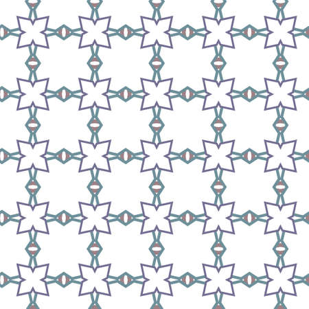 Seamless vector pattern in geometric ornamental style