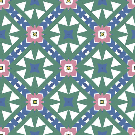 Seamless geometric ornamental vector pattern. Abstract backgroundのイラスト素材