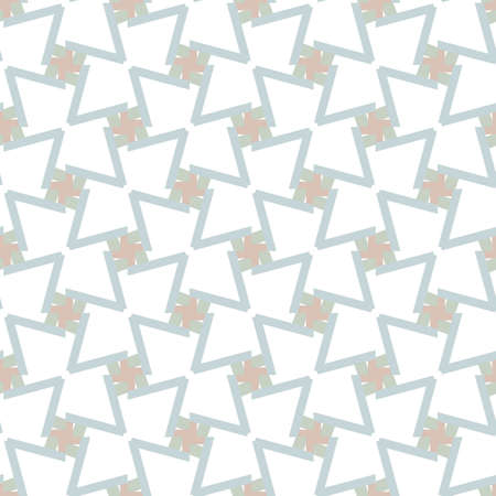 Seamless vector pattern in geometric ornamental style