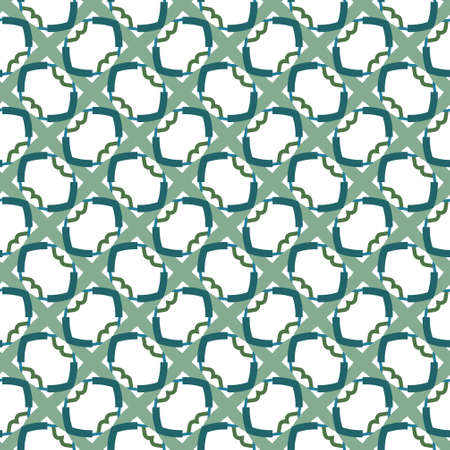 Seamless vector pattern in geometric ornamental style