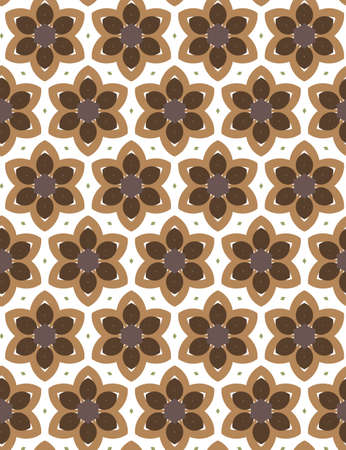 Seamless vector pattern in geometric ornamental styleのイラスト素材