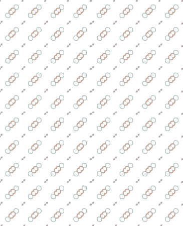 Seamless vector pattern in geometric ornamental styleのイラスト素材