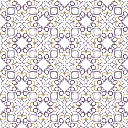 Seamless geometric ornamental vector pattern. Abstract backgroundのイラスト素材