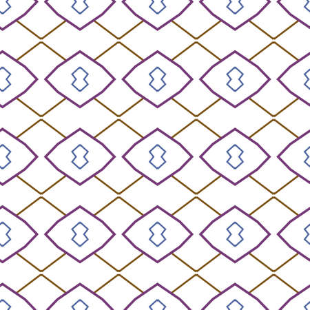 Seamless vector pattern in geometric ornamental style