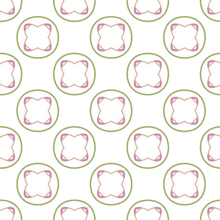 Seamless vector pattern in geometric ornamental styleのイラスト素材