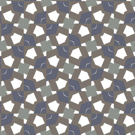 Geometric ornamental vector pattern. Seamless design texture.のイラスト素材