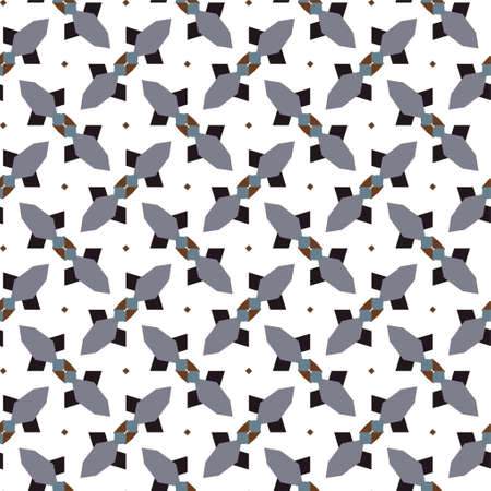Geometric ornamental vector pattern. Seamless design texture.のイラスト素材