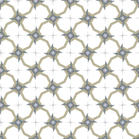 Seamless vector pattern in geometric ornamental styleのイラスト素材