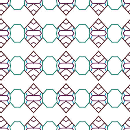 Seamless vector pattern in geometric ornamental styleのイラスト素材