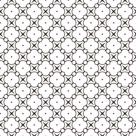 Seamless vector pattern in geometric ornamental style