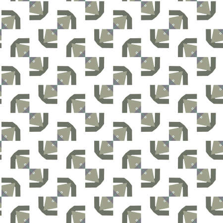 Geometric ornamental vector pattern. Seamless design texture.のイラスト素材