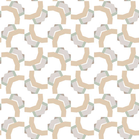 Seamless vector pattern in geometric ornamental style