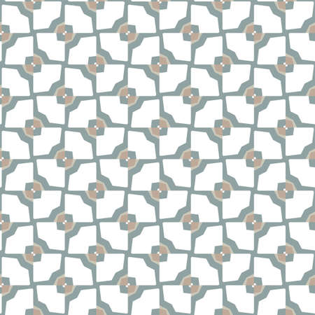 Seamless vector pattern in geometric ornamental style