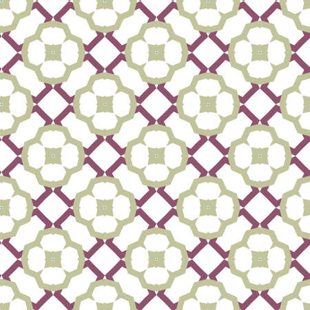 Seamless vector pattern in geometric ornamental styleのイラスト素材