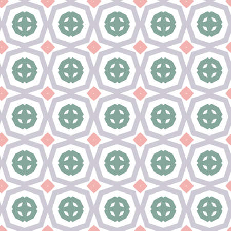 Seamless vector pattern in geometric ornamental style